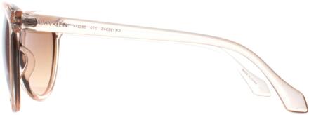 Calvin Klein Cat Eye Dames Kristal Beige Bruin Gradiënt CK19534S - One Size