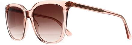 Calvin Klein Cat Eye Womens Transparant Rose Pink Peak Pink Gradient CK23506S Roze - One Size