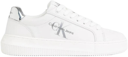 Calvin Klein Chunky Cupsole Laceup Sneakers Calvin Klein , White , Dames - 36 EU