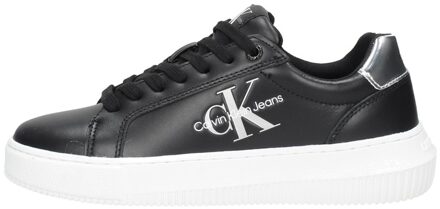 Calvin Klein Chunky Cupsole Mono Lth Wn Zwart - 39
