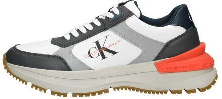 Calvin Klein Chunky Runn Laceup Low Lth-nappa Grijs - 41