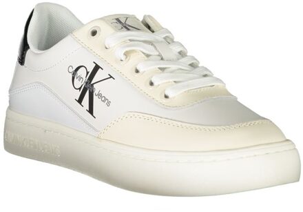 Calvin Klein Ck Jeans Monogram Schoenen Lowtop Sneakers Wit - EU 36