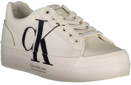 Calvin Klein Ck Platform Sneaker Casual Comfort Ivoor