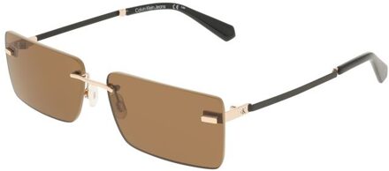 Calvin Klein Ck1250sa Zonnebril Vierkant Frame - maat Bruin