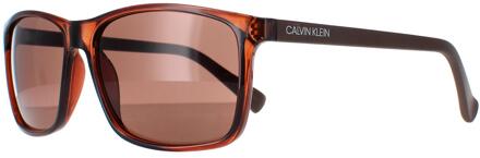Calvin Klein CK19568S 210 kristal bruin bruine zonnebril - maat