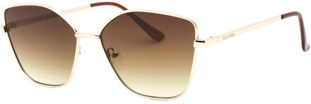 Calvin Klein CK22120S 714 gouden zonnebril - One Size
