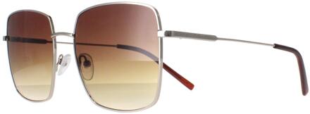 Calvin Klein CK22121S 714 goud bruin gradiënt zonnebril - maat