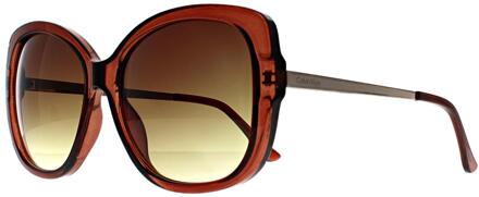 Calvin Klein CK22548S 210 transparant bruin zonnebril met kleurverloop - One Size