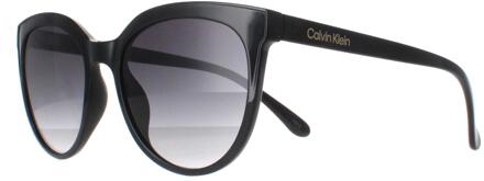 Calvin Klein CK22552S 001 glanzend zwart grijs gradiënt zonnebril - One Size