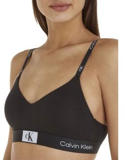 Calvin Klein CK96 String Bralette Zwart,Wit,Grijs - Large