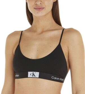 Calvin Klein CK96 Unlined Bralette Zwart,Wit,Grijs - Medium,Large,X-Large