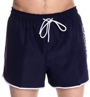 Calvin Klein Core Solid Recycled Short Swim Shorts Blauw - Small,Medium,Large