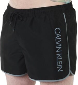 Calvin Klein Core Solid Short Runner Swim Shorts Zwart,Grijs - Large,X-Large