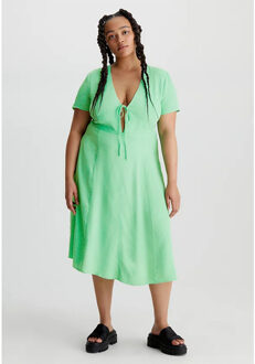 Calvin Klein Crêpe jurk Groen - S