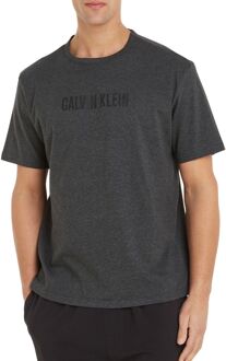 Calvin Klein Crew Neck Shirt Heren donkergrijs - zwart - L