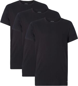 Calvin Klein Crew Neck Shirts Heren (3-pack) zwart - L