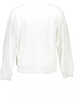 Calvin Klein Crew Neck Sweatshirt Minimalistische Stijl - maat 2XL Wit