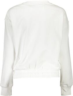 Calvin Klein Crewneck Sweatshirt met Tape Detail Wit