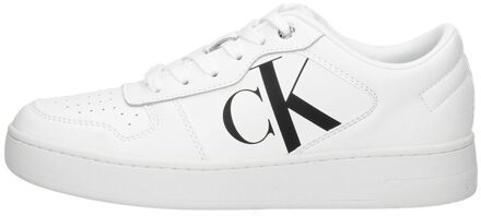 Calvin Klein Cupsole Laceup Basket Low Lth Wit - 36