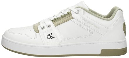 Calvin Klein Cupsole Laceup Basket Low Lth Wit - 45