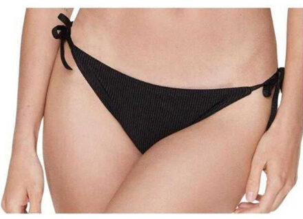Calvin Klein Dames bikinibroekje met geribde zijkant - maat XS Zwart