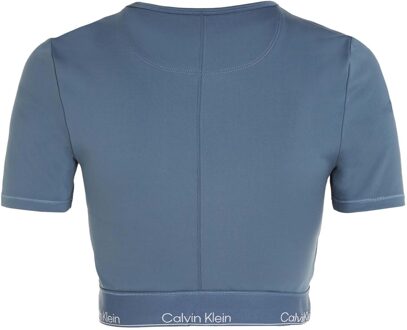 Calvin Klein Dames/Dames Gym Crop T-shirt (Blauw) - EU 40 / UK 12