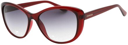 Calvin Klein Dames/Dames Verloop Zonnebril (Bourgogne/Grijs) - maat