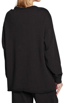 Calvin Klein Dames drop shoulder sweatshirt met logo Zwart - XS