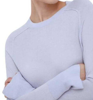 Calvin Klein Dames effen raglan sweater top Blauw - XS