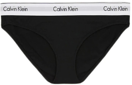 Calvin Klein dames Modern Cotton slip, zwart -  Maat: M