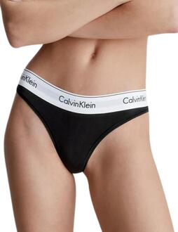 Calvin Klein dames Modern Cotton string, zwart -  Maat: XL