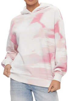 Calvin Klein Dames skyscape gewassen hoodie - maat M Roze