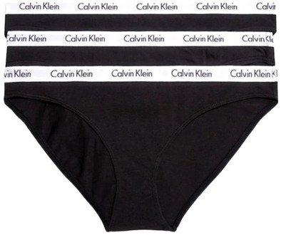 Calvin Klein dames slips (3-pack) - zwart -  Maat: L