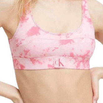 Calvin Klein Dames tie dye bikini top Roze - S