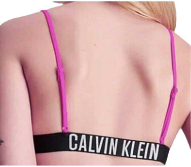 Calvin Klein Dames tweekleurig bikinitopje Paars - XS
