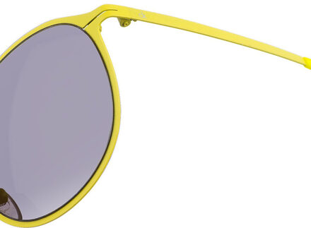 Calvin Klein Dames zonnebril met metalen montuur, geel mat Calvin Klein , Yellow , Dames - ONE Size