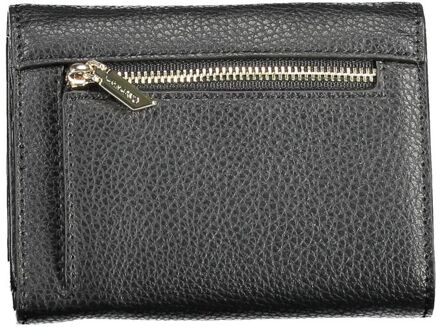 Calvin Klein Driedelige Portemonnee Leer Ck Logo Zwart - One Size