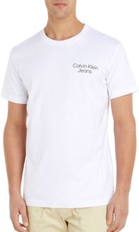 Calvin Klein Eclipse Graphic Shirt Heren wit - zwart - groen - M