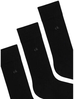 Calvin Klein Effen herensokken (pak van 3) Zwart - 43-47