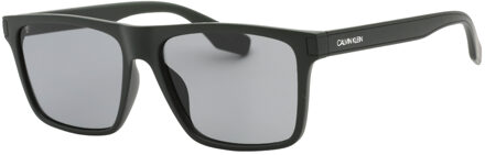 Calvin Klein Effen Rooklens Matte Kargo Zwarte Zonnebril