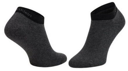 Calvin Klein Enkelsokken met geborduurd logo voor heren (set van 2) Grijs - 38-42