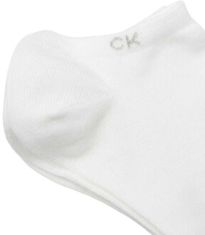 Calvin Klein Enkelsokken met logo voor heren (set van 2) - maat 38-42 Wit