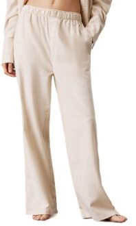 Calvin Klein Flannel Sleep Pant Beige - Large,X-Large
