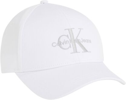 Calvin Klein Geborduurde katoenen logocap - Wit Calvin Klein , White , Dames - ONE Size