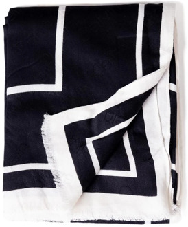 Calvin Klein Gedrukte Sjaal voor Dames Calvin Klein , Black , Dames - ONE Size