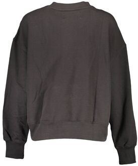 Calvin Klein Geknipte Sweatshirt Logo Ronde Hals Donkergrijs
