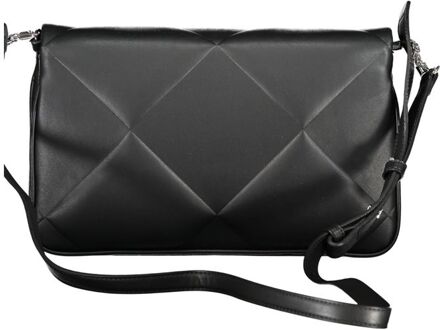 Calvin Klein Gequilted Ketenportemonnee - maat Zwart