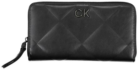 Calvin Klein Gequilted Ritsportemonnee K50k504222 Zwart