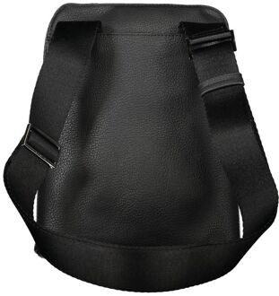 Calvin Klein Geribbelde Leren Schoudertas K50k507376 - maat Zwart