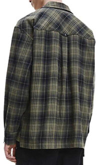 Calvin Klein Geruit oversized heren overhemd Groen - XL